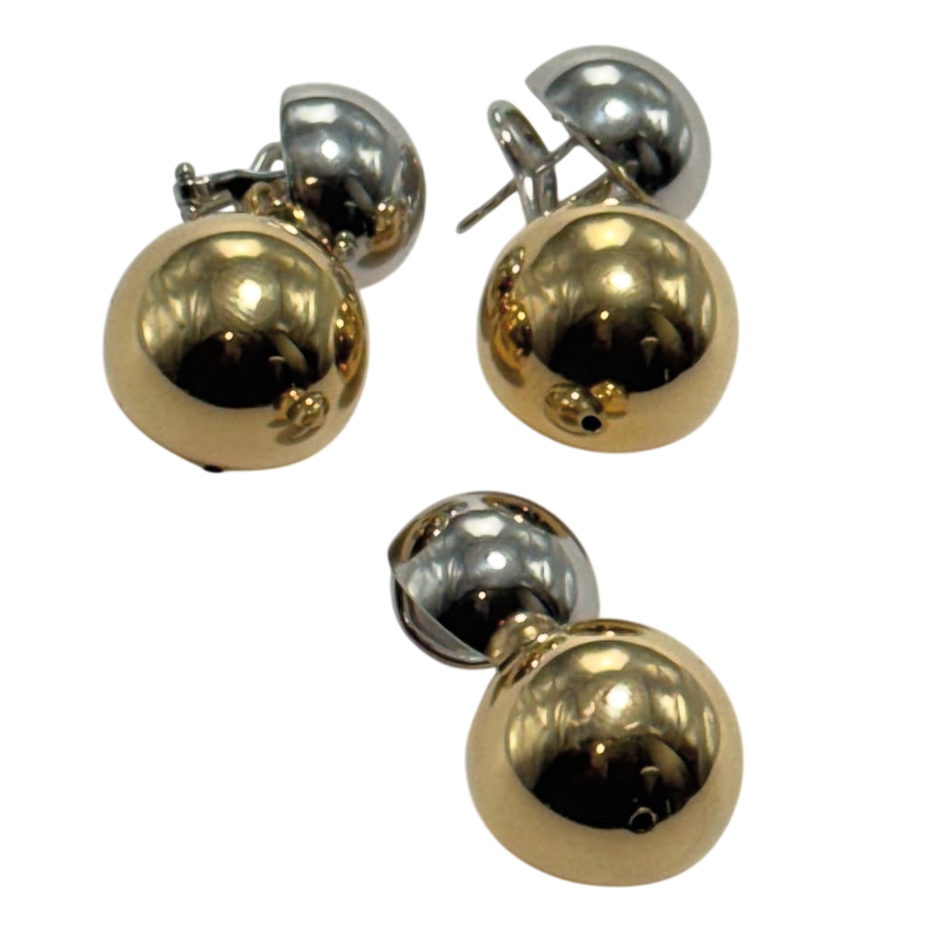 Earrings and pendant